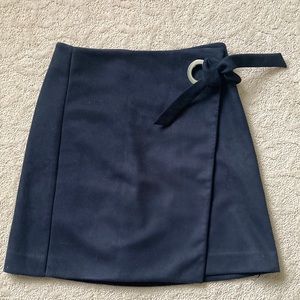 Loft faux suede mini skirt